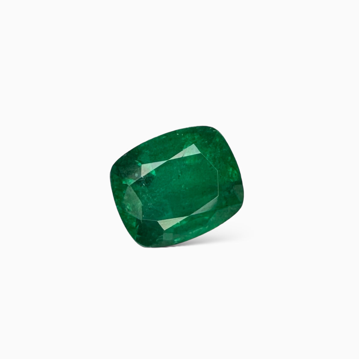 Natural Zambian Emerald Stone 4.58 carats Cusion Cut 9.5x8mm