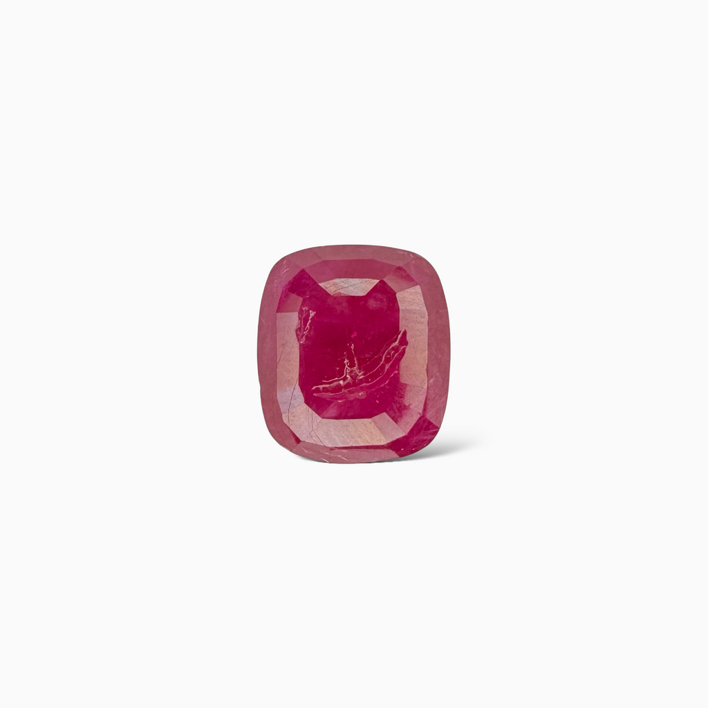 Natural Burmese Ruby Manik Stone 5.37 Carats Cushion Cut 12.00 x 10.64 x 3.70 mm