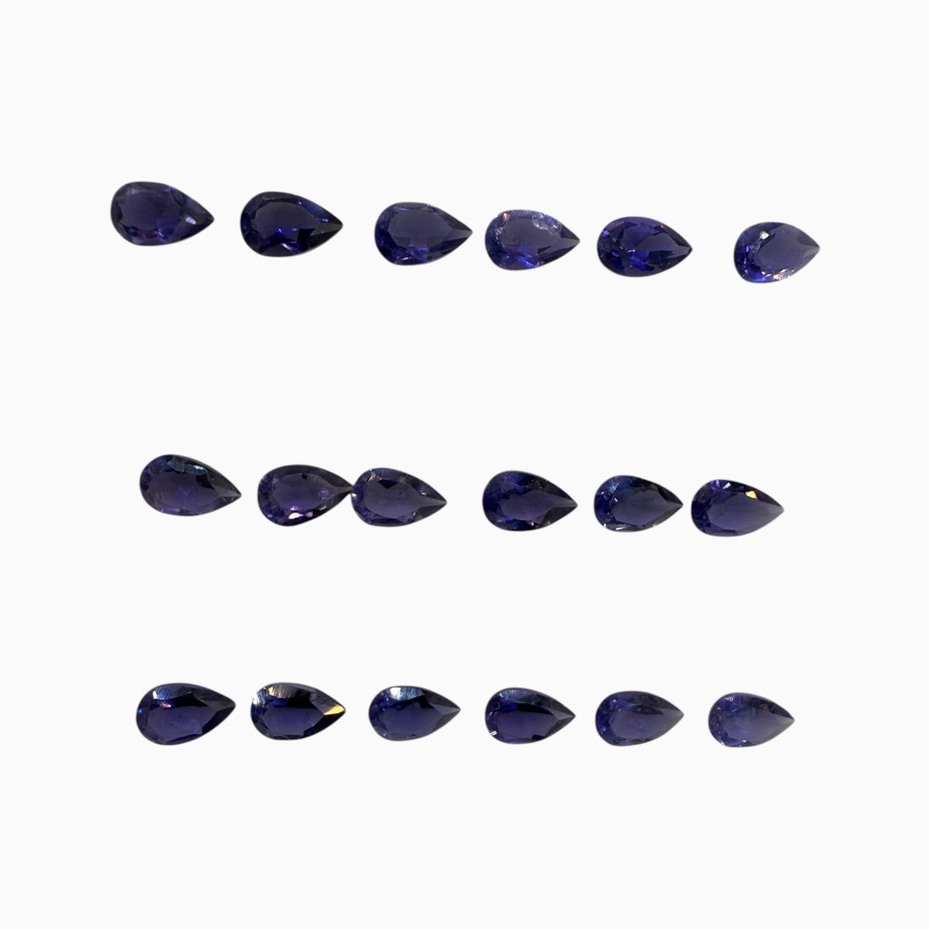 Iolite Pear Stone 5x3 mm 0.15 - 0.20 Carats lot Price Per Carats