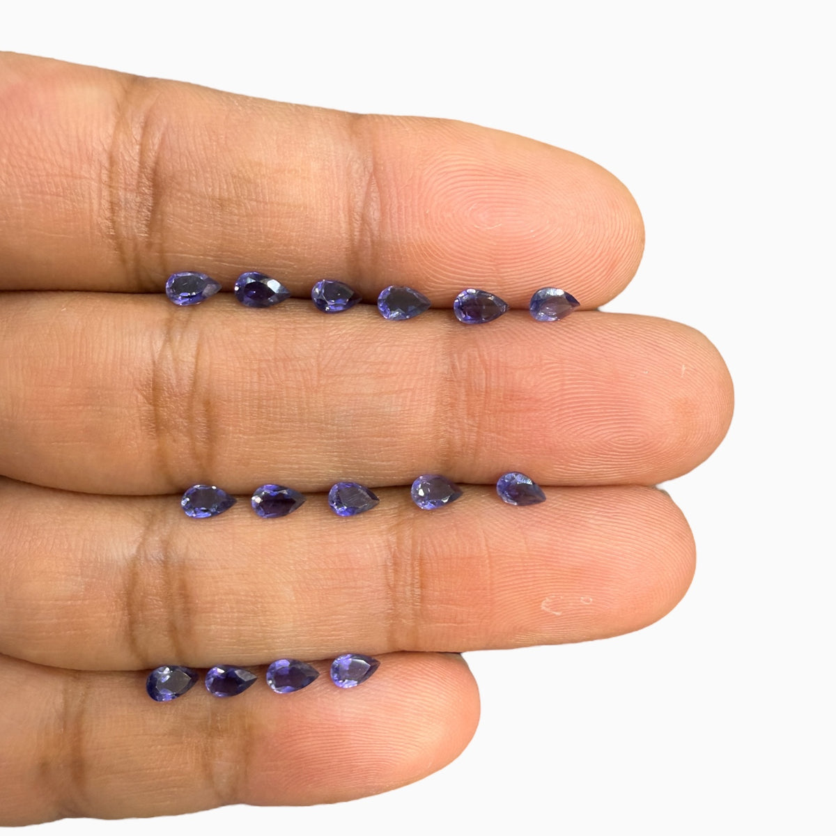 Iolite Pear Stone 5x3 mm 0.15 - 0.20 Carats lot Price Per Carats