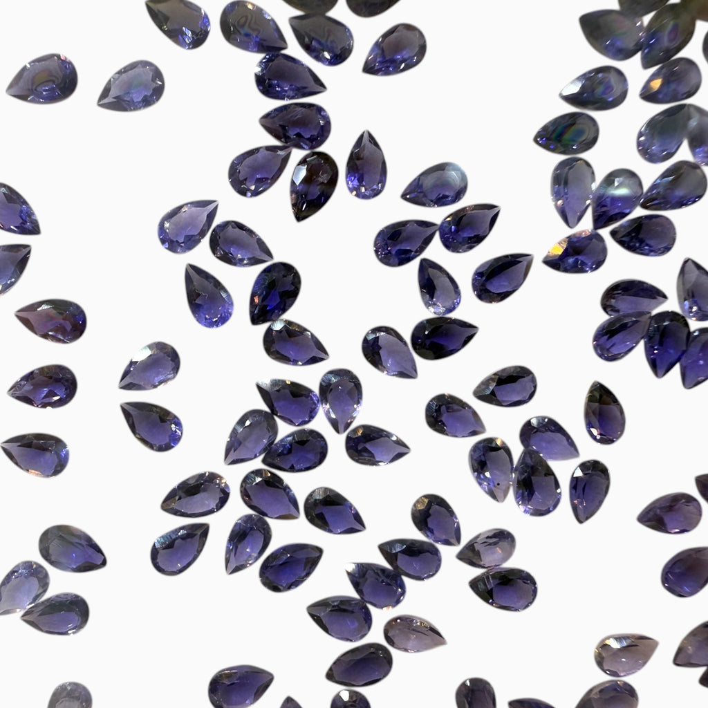 Iolite Pear Stone 5x3 mm 0.15 - 0.20 Carats lot Price Per Carats