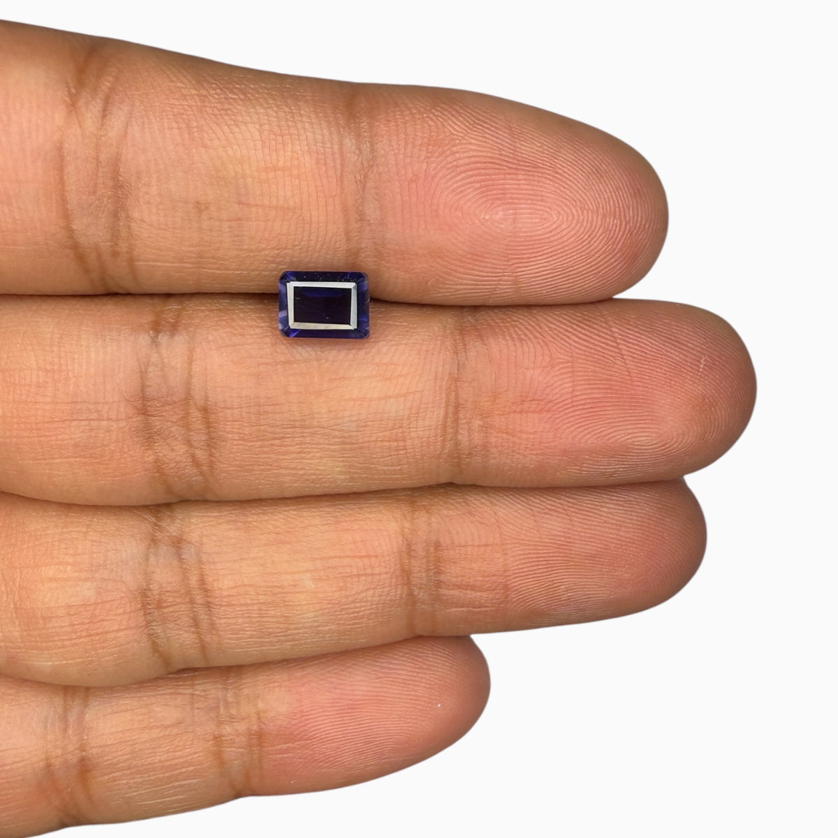 Iolite Stone Emerald Cut 5x7 mm 0.80 Carats