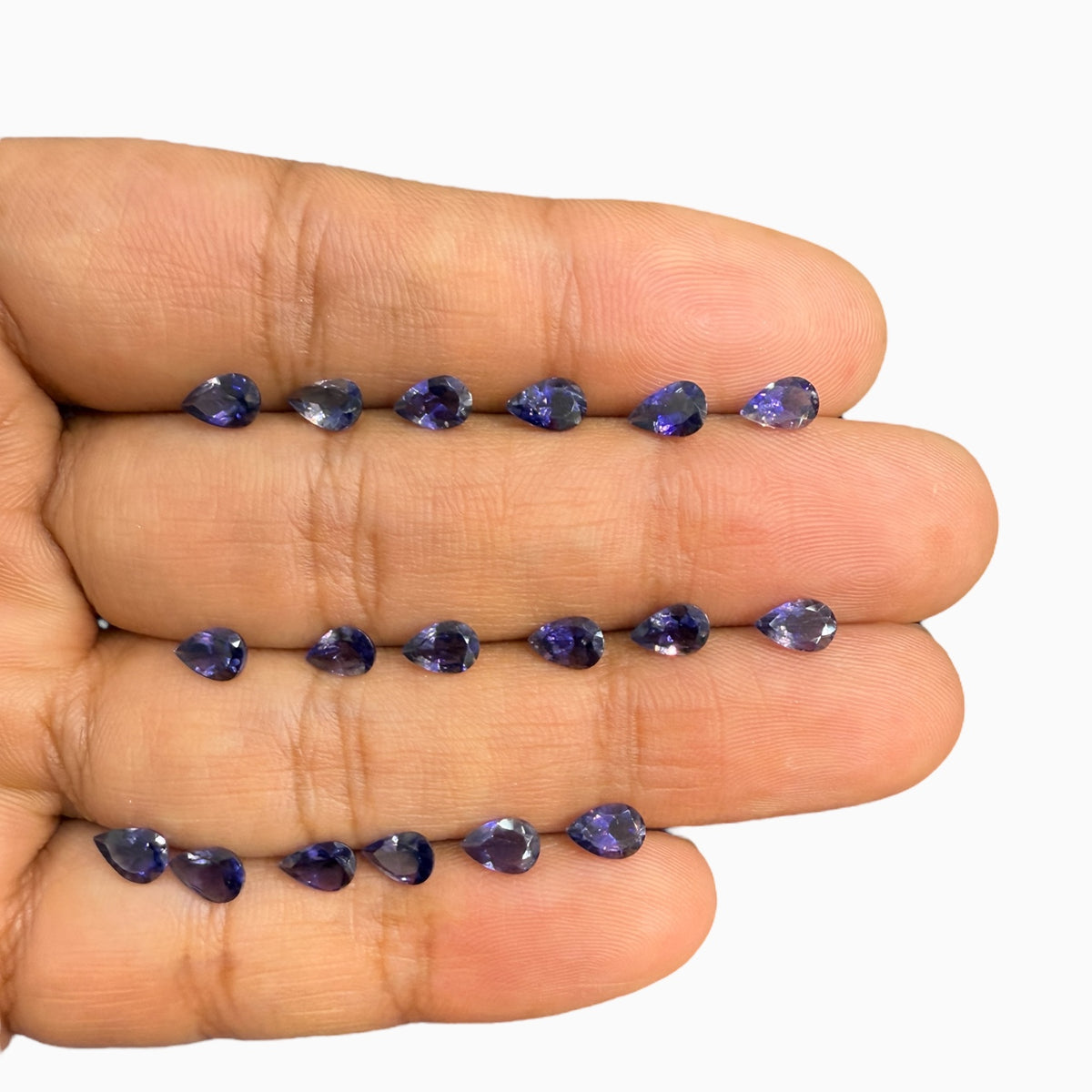 Iolite Stone Pear Shape 6x4 mm 0.25 - 0.45 Carats Lot