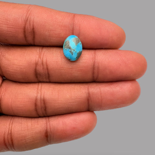 Iranian Firoza 3.19 Carats 11.8 x 8.9 x 4.5 mm in Oval