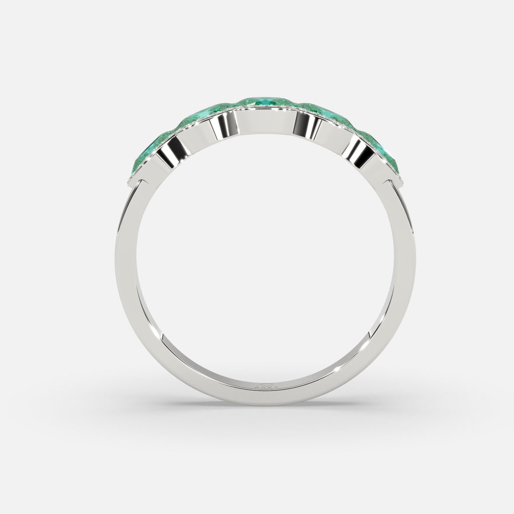 Jinan Emerald Ring Silver