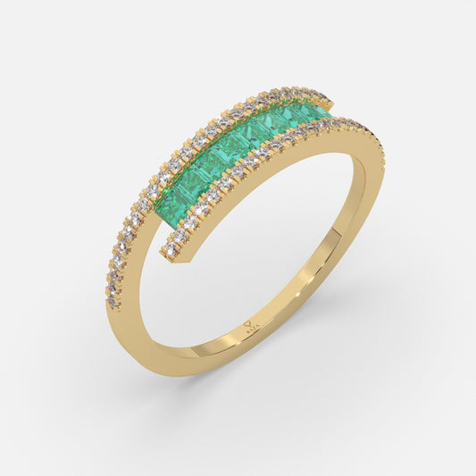 Khayriyya Emerald Ring 18k Yellow Gold