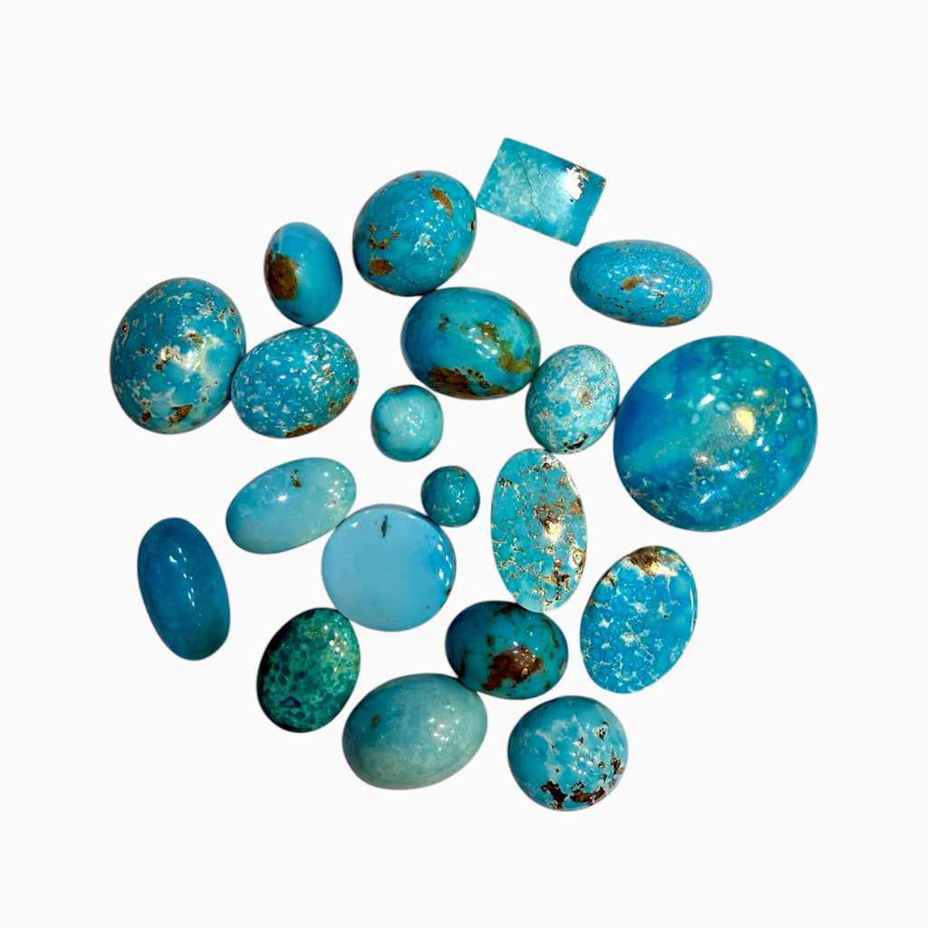 Kirmani Feroza Stone (Natural Turquoise) Lot From 3 - 50 Carats Origin Iran