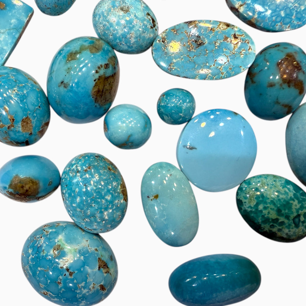 Kirmani Feroza Stone (Natural Turquoise) Lot From 3 - 50 Carats Origin Iran