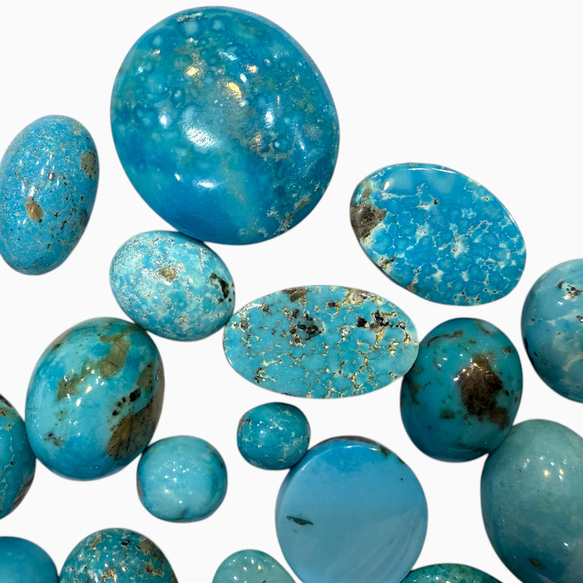 Kirmani Feroza Stone (Natural Turquoise) Lot From 3 - 50 Carats Origin Iran