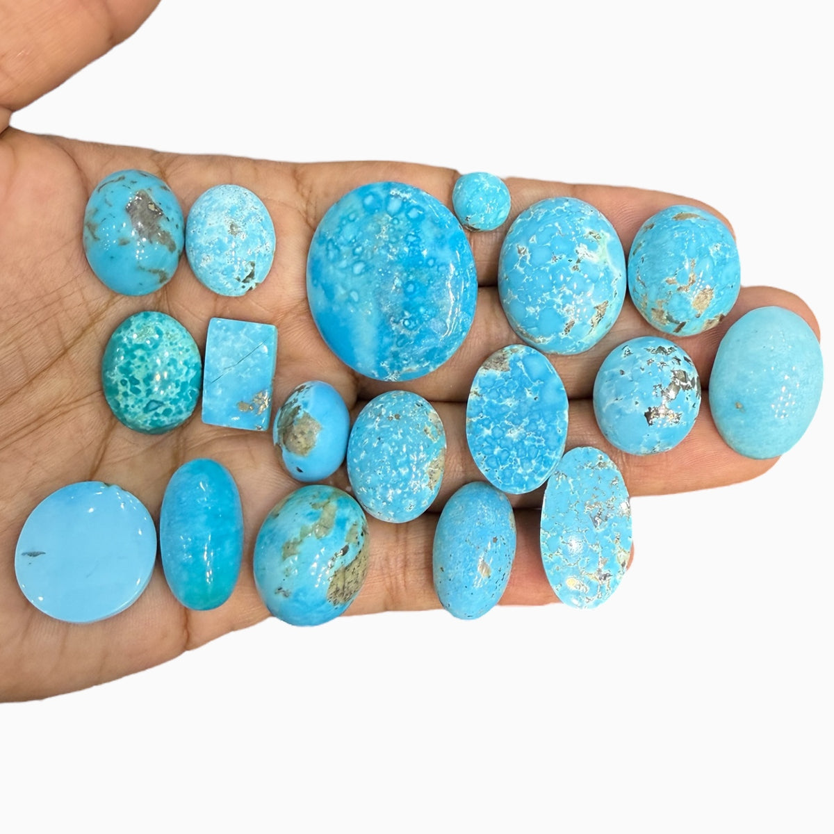 Kirmani Feroza Stone (Natural Turquoise) Lot From 3 - 50 Carats Origin Iran
