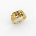 Navaratna Rings for Women & Men - Rida - Yellow Gold