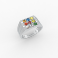 Navaratna Rings for Women & Men - Kiran - Silver 925