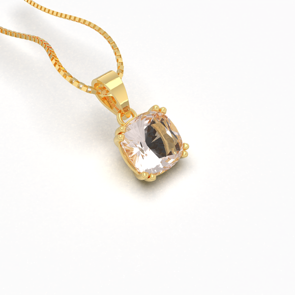 Peach Morganite Pendants