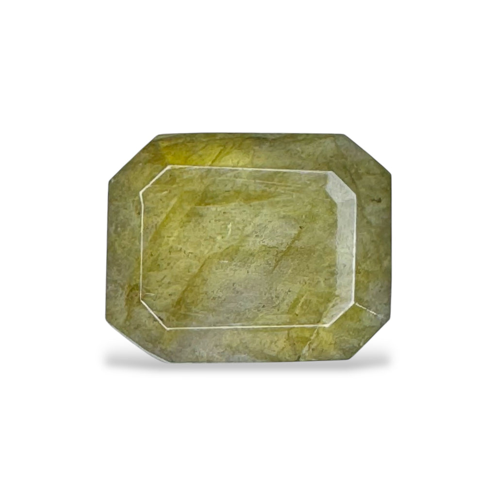 Labradorite Stone Emerald Cut 6.66 Carats 13.7 X 11 mm
