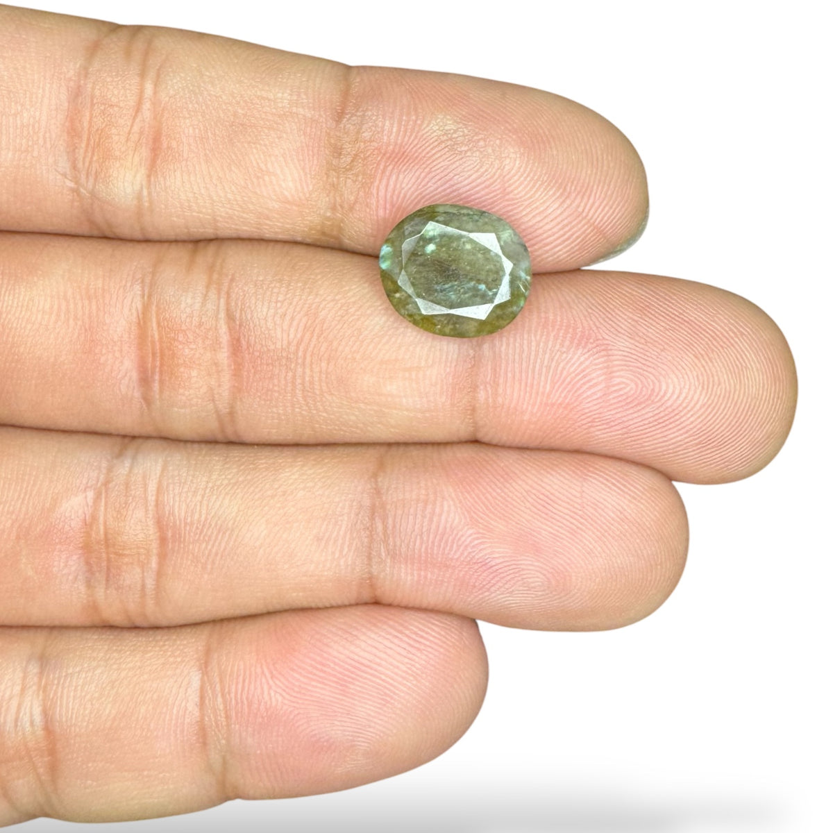 Labradorite Stone Oval Cut 4.50 Carats 10.9 X 12.5 mm
