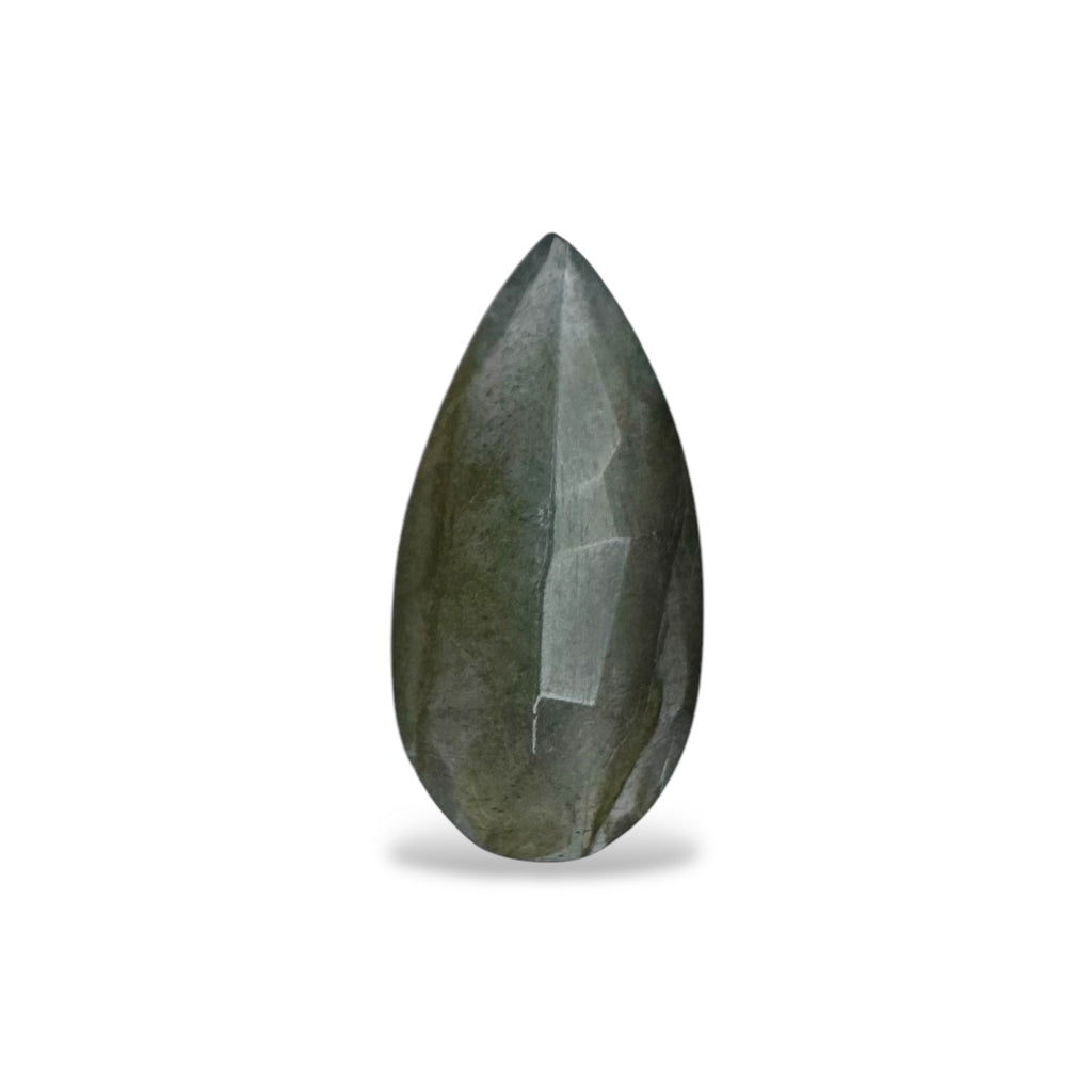 Labradorite Stone Pear Cut 2.55 Carats 15.1 X 7.5 mm