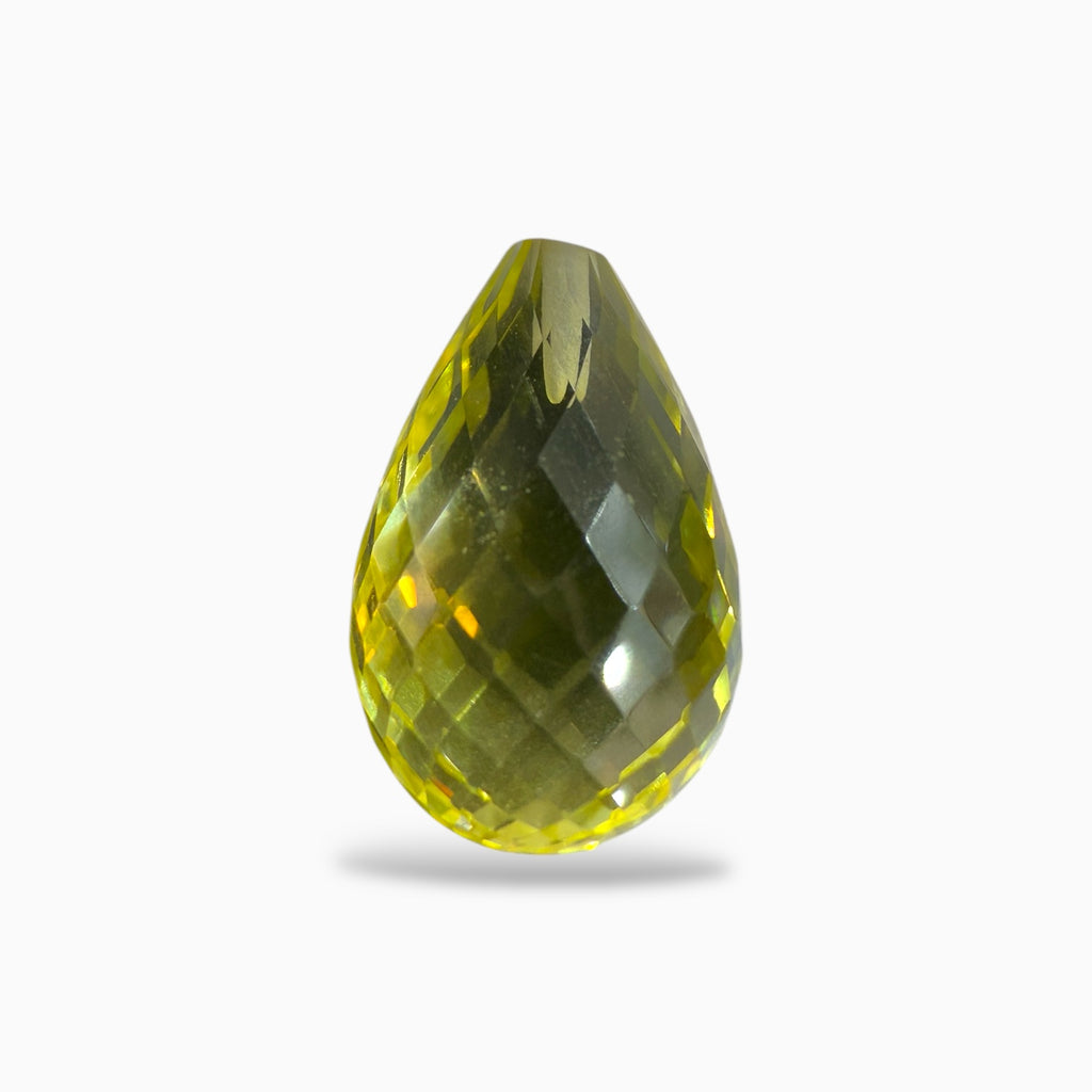 Lemon Topaz Stone Briolette With Drill For Jewellery From 1-10 Carats Lot