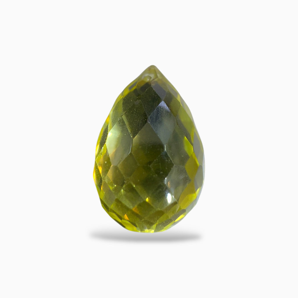 Lemon Topaz Stone Briolette With Drill For Jewellery From 1-10 Carats Lot