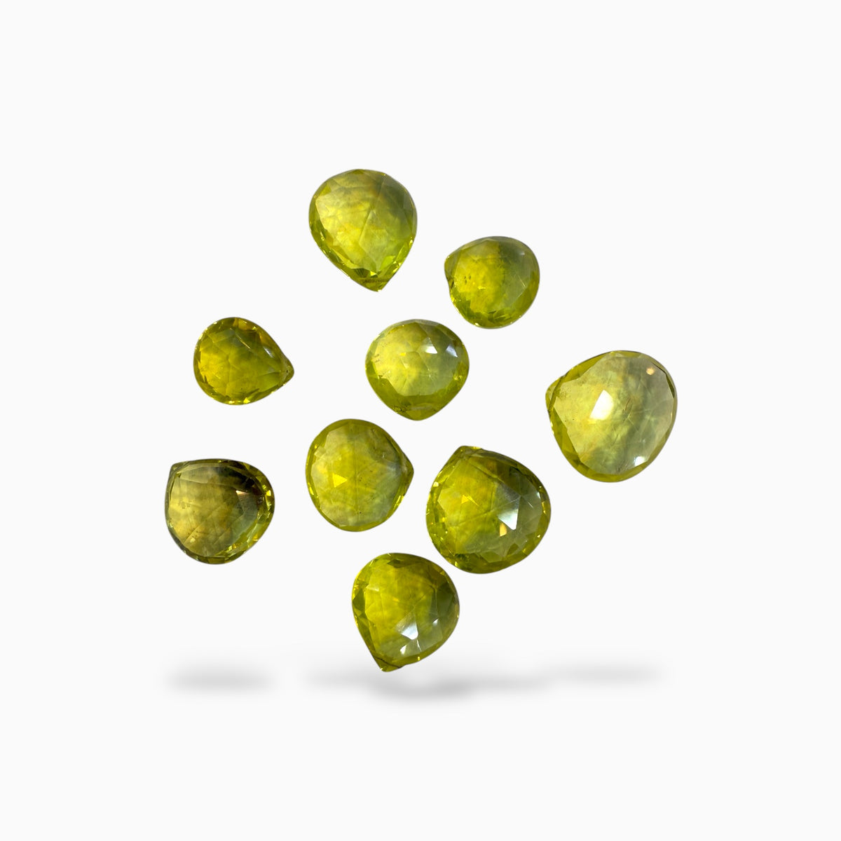 Lemon Topaz Stone Briolette With Drill For Jewellery From 1-10 Carats Lot