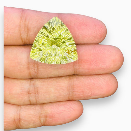 Natural Lemon Topaz Trilliant  Fancy Lazer Cut 31.83 Carats