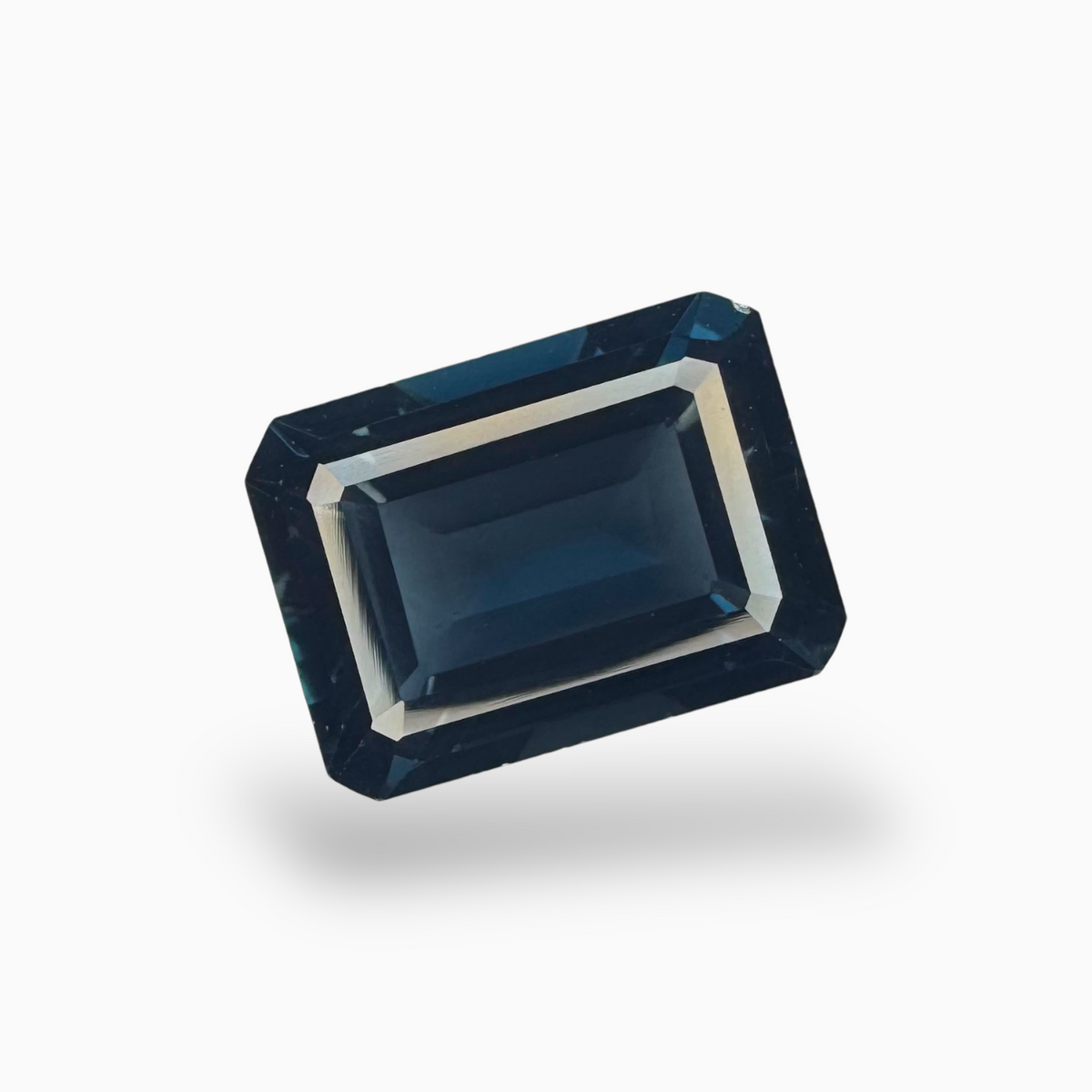 London Blue Topaz 9.77 Carat 14x10mm - Emerald Cut