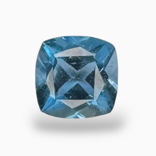 London Blue Topaz 0.70 Carat 5X5mm Cushion Shape