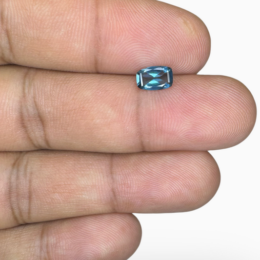 London Blue Topaz 0.72 Carat 7X4.5mm Long Cushion Shape