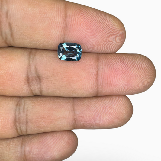 London Blue Topaz 1.58 Carat 8X6mm Long Cushion Shape