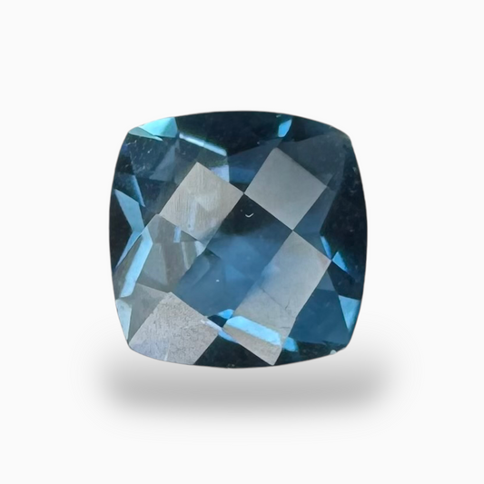 London Blue Topaz 1.72 Carat 7X7mm Cushion Shape