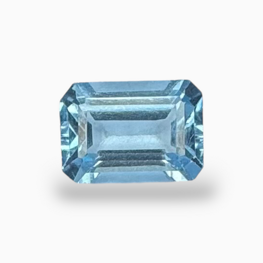 London Blue Topaz 2.55 Carat 10X6.5mm Emerald Cut Shape