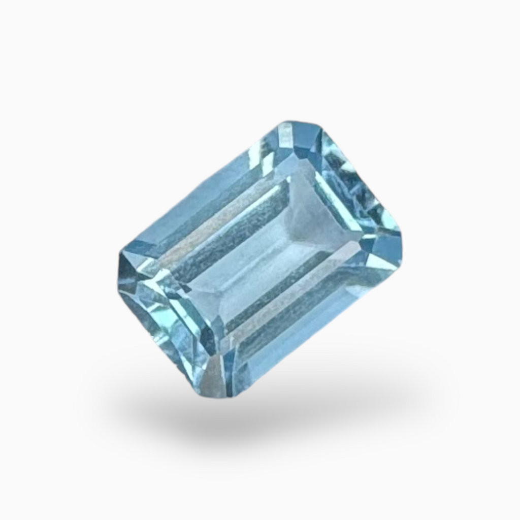London Blue Topaz 2.55 Carat 10X6.5mm Emerald Cut Shape