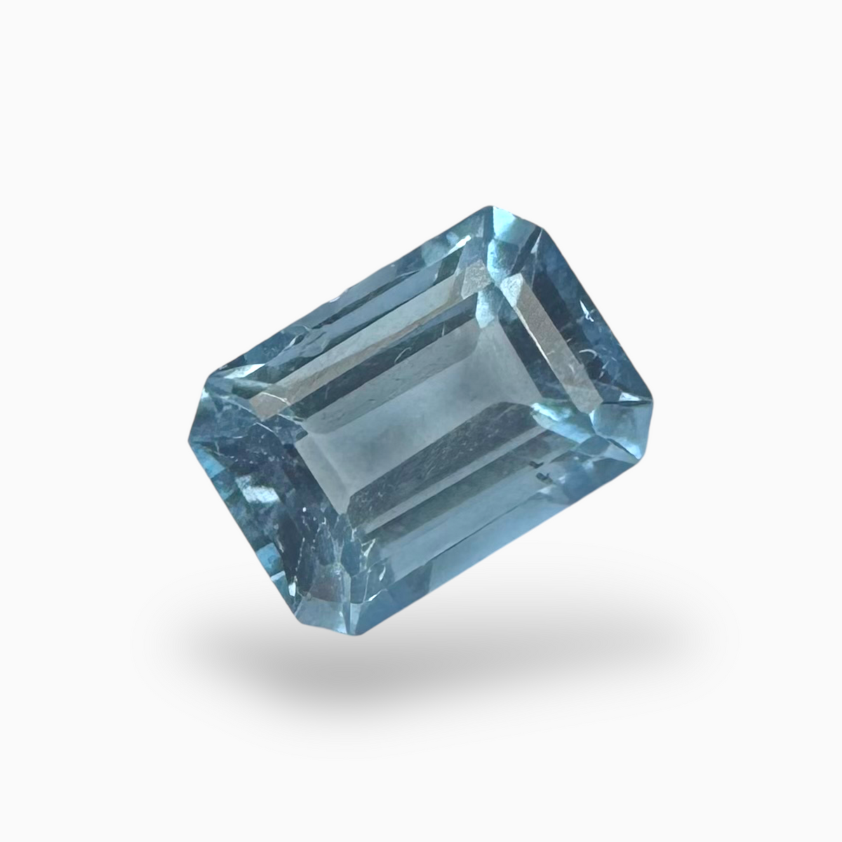 London Blue Topaz 7.75 Carat 9X6mm Emerald Cut Shape