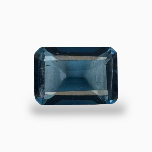 London Blue Topaz 0.8 Carat 6X4mm Emerald Cut Shape