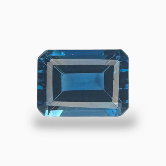 London Blue Topaz 2.26 Carat 8X6mm Emerald Cut Shape