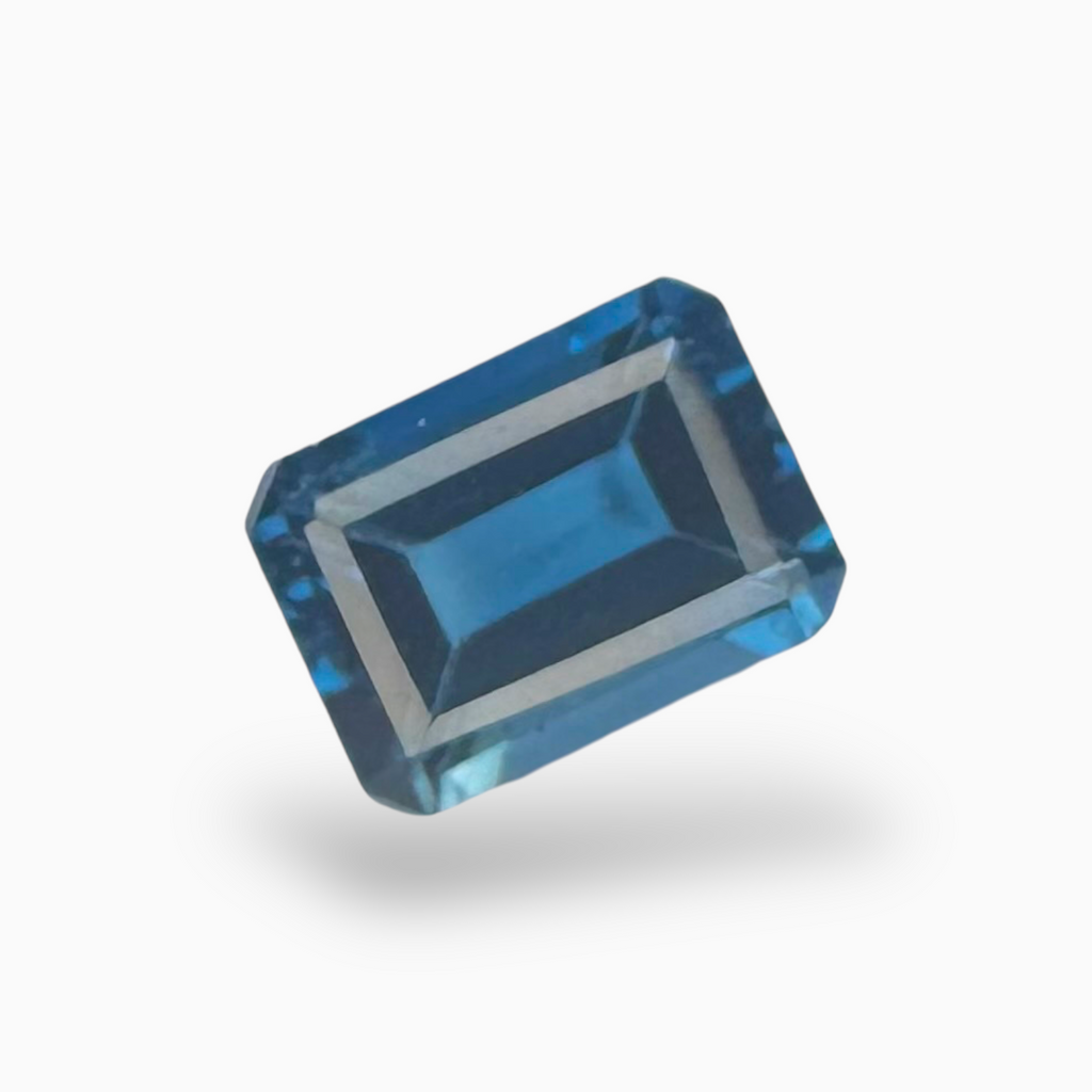 London Blue Topaz 2.26 Carat 8X6mm Emerald Cut Shape