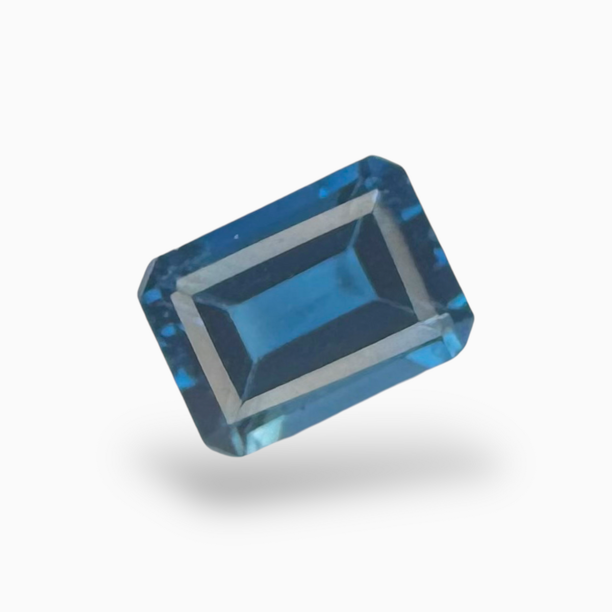 London Blue Topaz 2.26 Carat 8X6mm Emerald Cut Shape