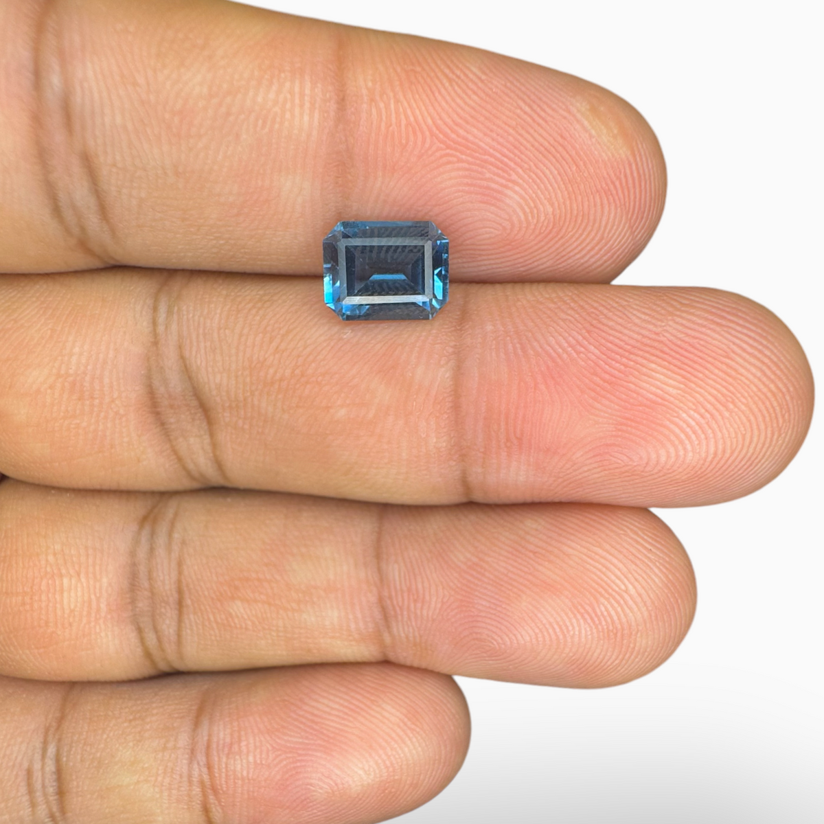 London Blue Topaz 2.41 Carat 8.5X6.5mm Emerald Cut Shape