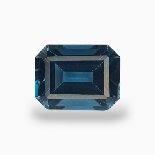 London Blue Topaz 2.41 Carat 8.5X6.5mm Emerald Cut Shape