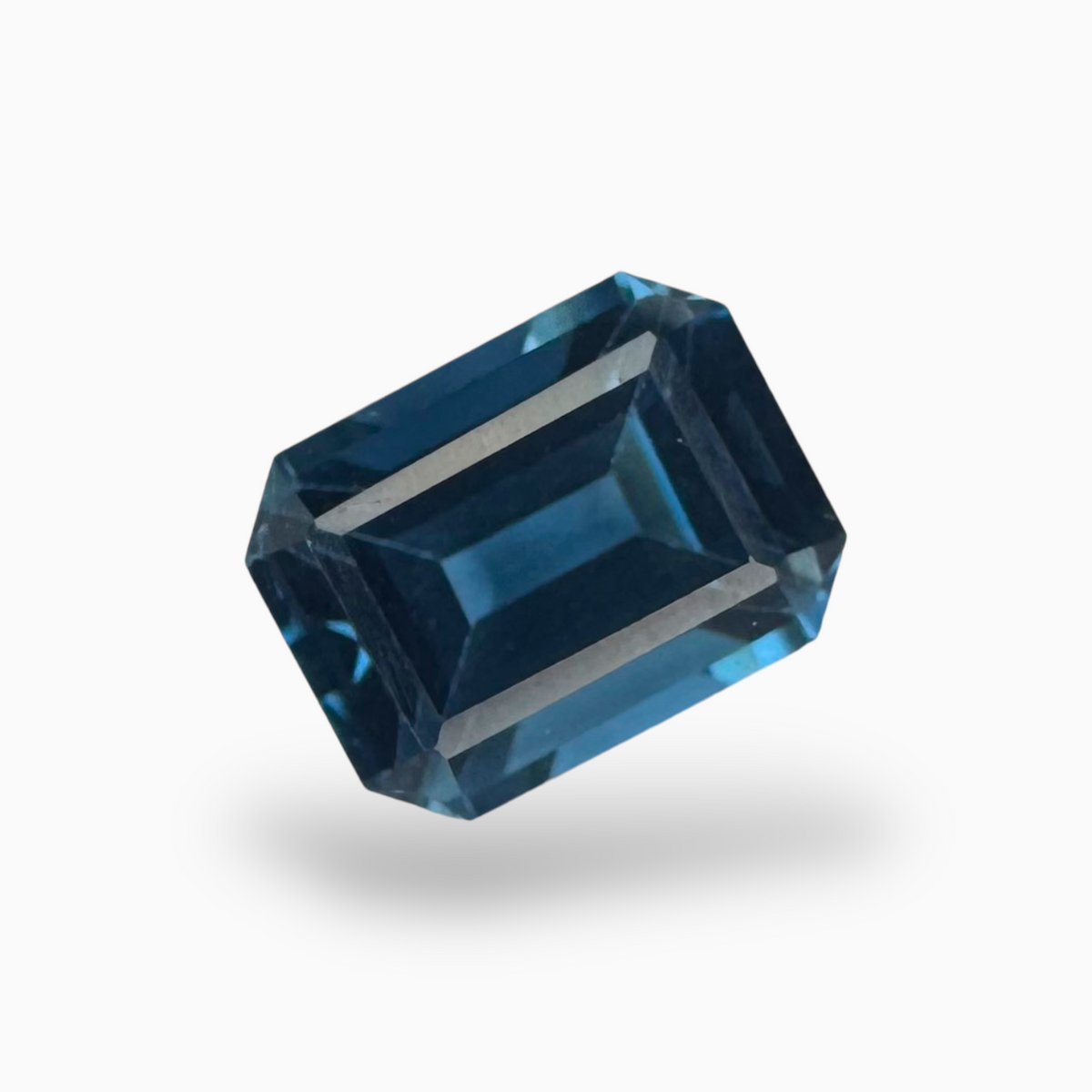 London Blue Topaz 2.41 Carat 8.5X6.5mm Emerald Cut Shape