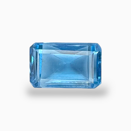 London Blue Topaz 3.64 Carat 10X6mm Emerald Cut Shape