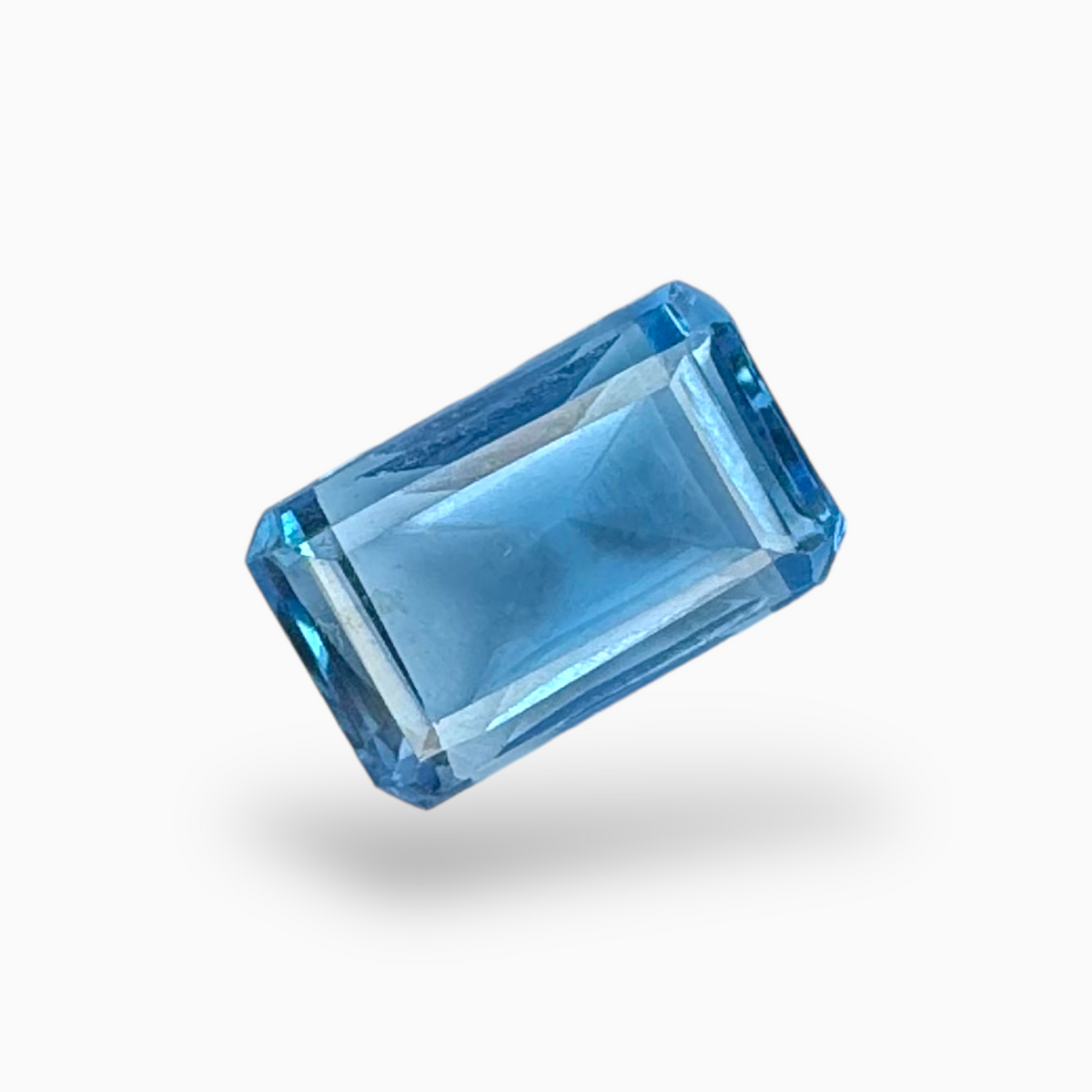 London Blue Topaz 3.64 Carat 10X6mm Emerald Cut Shape