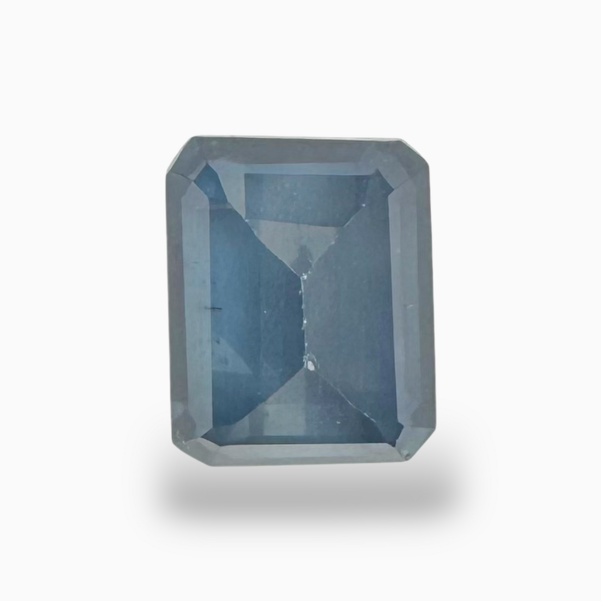 London Blue Topaz Dark Steel Blue Color 4.95 Carats Emerald Cut Shape Size 10.5X8.5mm