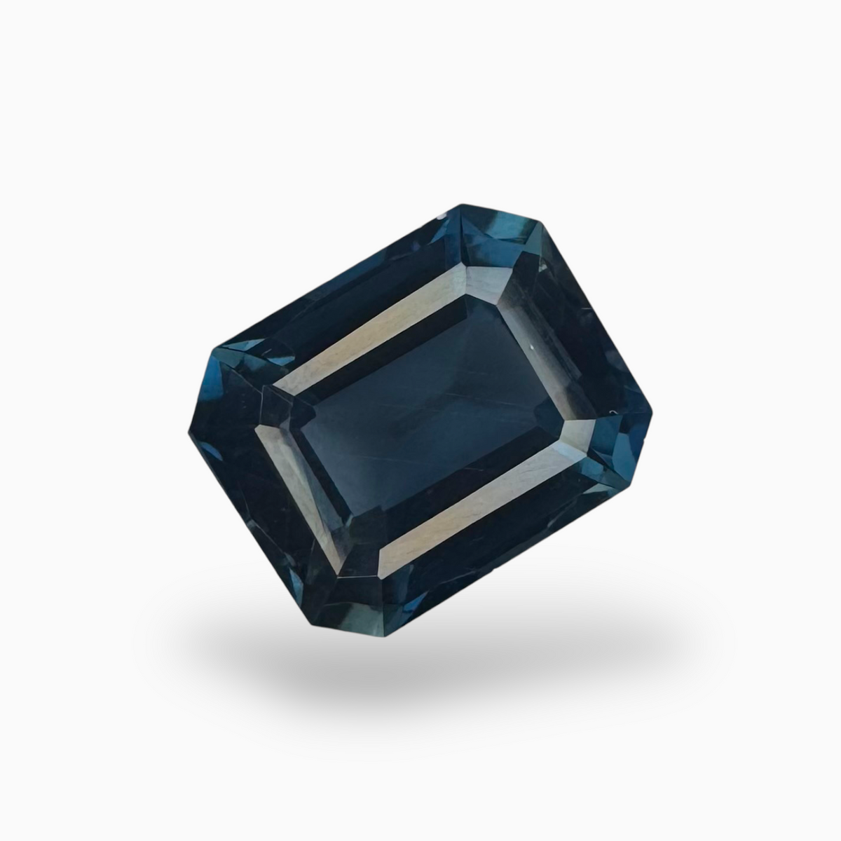 London Blue Topaz Emerald Cut 6.47 Carat 11x9mm