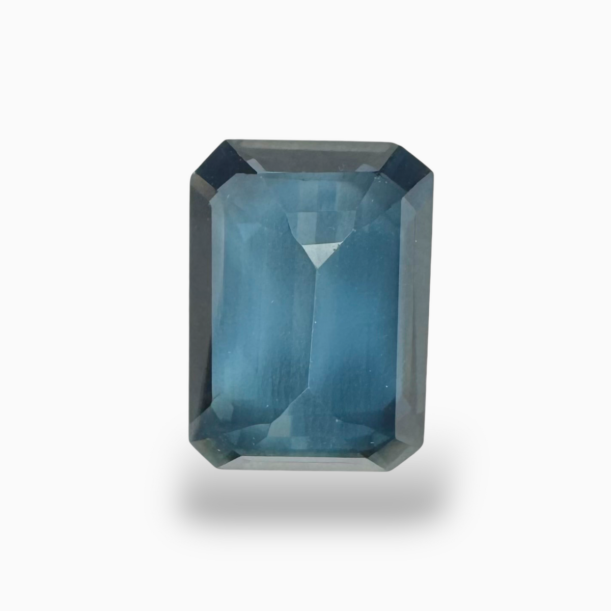 London Blue Topaz Emerald Cut 7.76 Carat 14x10mm