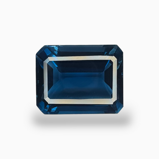 London Blue Topaz 75.05 Carat 25X20mm Emerald Cut Shape