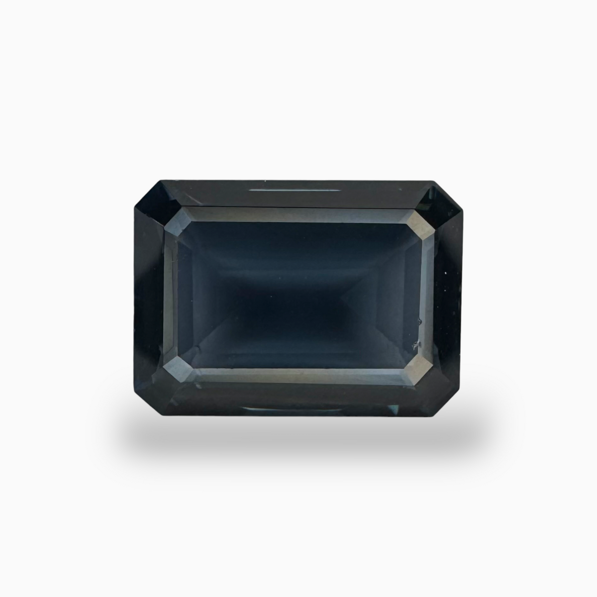 London Blue Topaz Dark Steel Blue Color 8.9 Carats Emerald Cut Shape Size  23.8X9.6mm