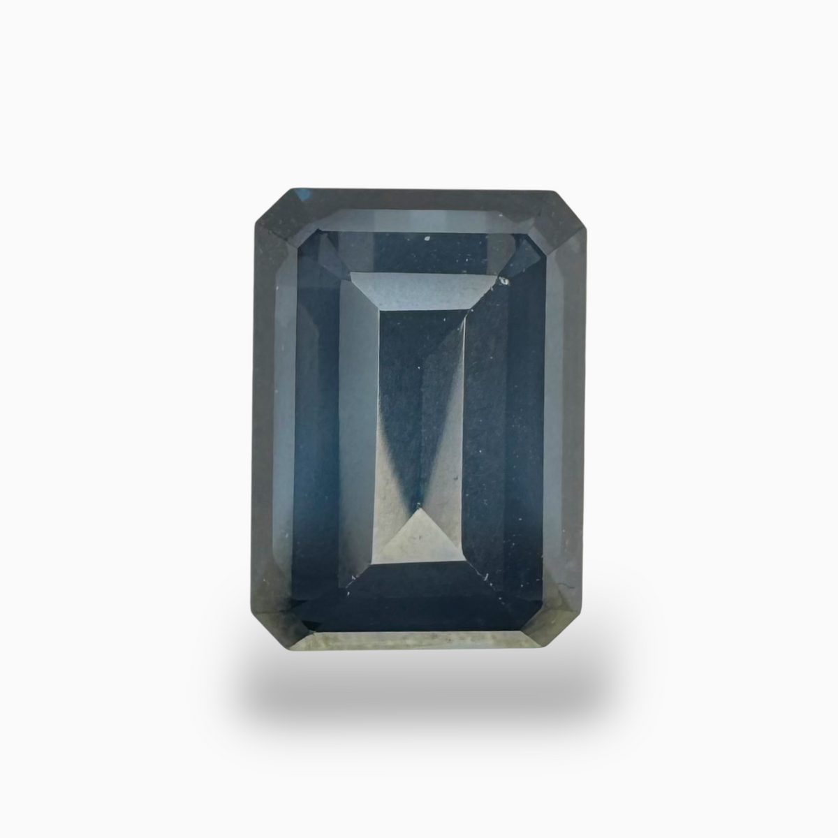 London Blue Topaz Dark Steel Blue Color 8.9 Carats Emerald Cut Shape Size  23.8X9.6mm