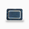 London Blue Topaz Dark Steel Blue Color 9.32 Carats Emerald Cut Shape Size 14.5X10.5mm