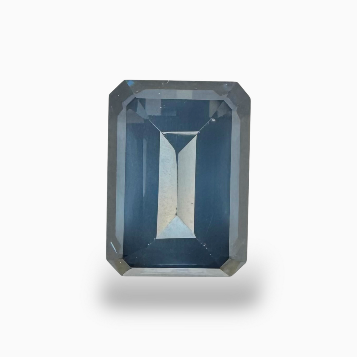 London Blue Topaz Dark Steel Blue Color 9.53 Carats Emerald Cut Shape Size 14X10mm