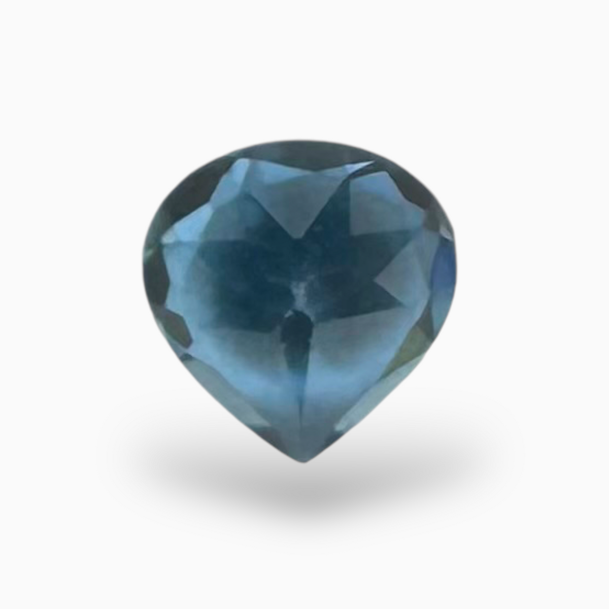 London Blue Topaz 0.64 Carat 5X5mm Heart Shape